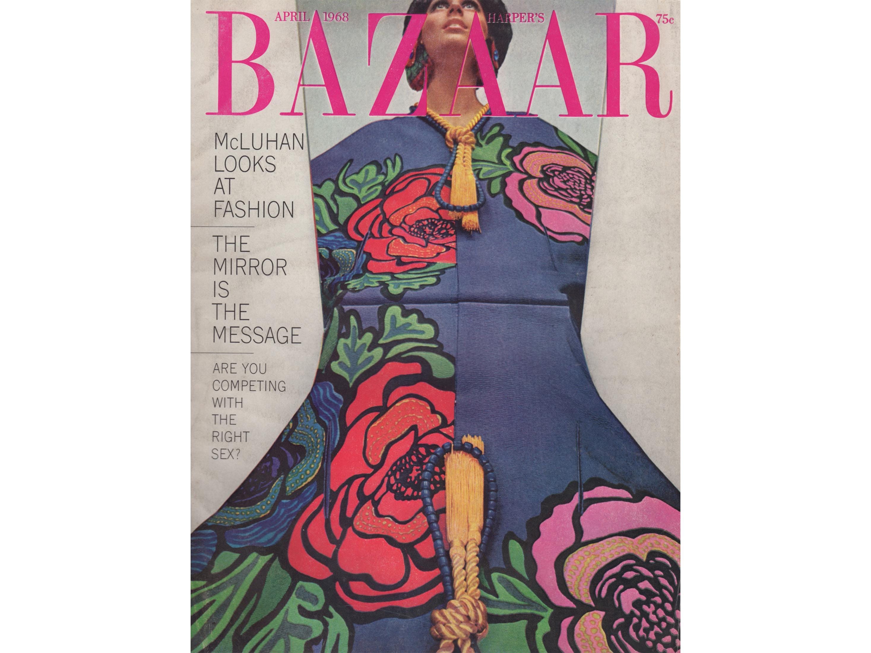 HARPER'S BAZAAR US April 1968 Vintage Fashion Magazine 1960s Retro