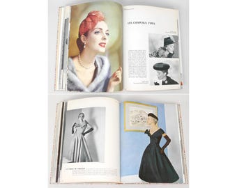 L'OFFICIEL Paris June 1952 French Vintage Fashion Magazine