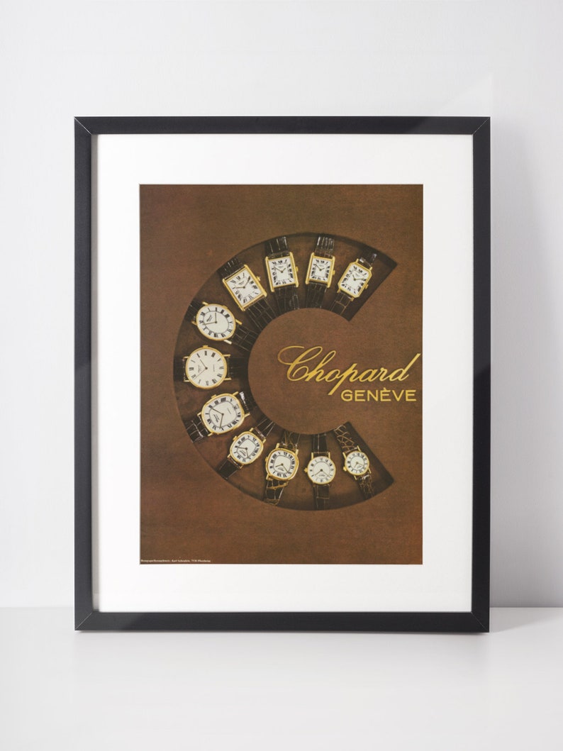 CHOPARD 1977 Vintage Advertisement 1970s Luxury Watches Print Ad ...