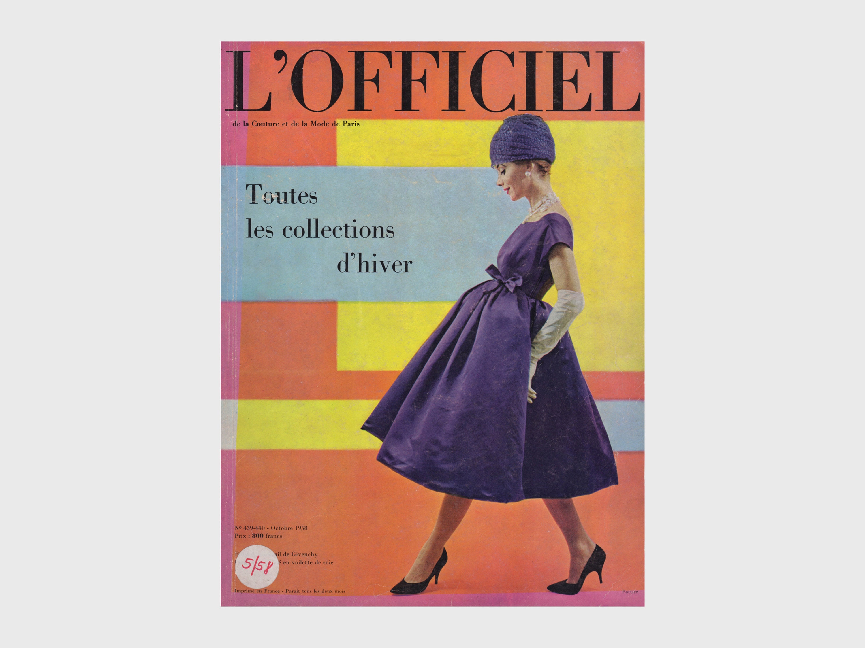 Collections 1958-59, Vintage French Fashion Magazine, Women, Louchel