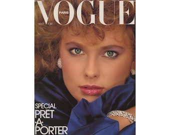 Vintage Paris Vogue Dec 1986 Jan 1987 Special Edition Featuring