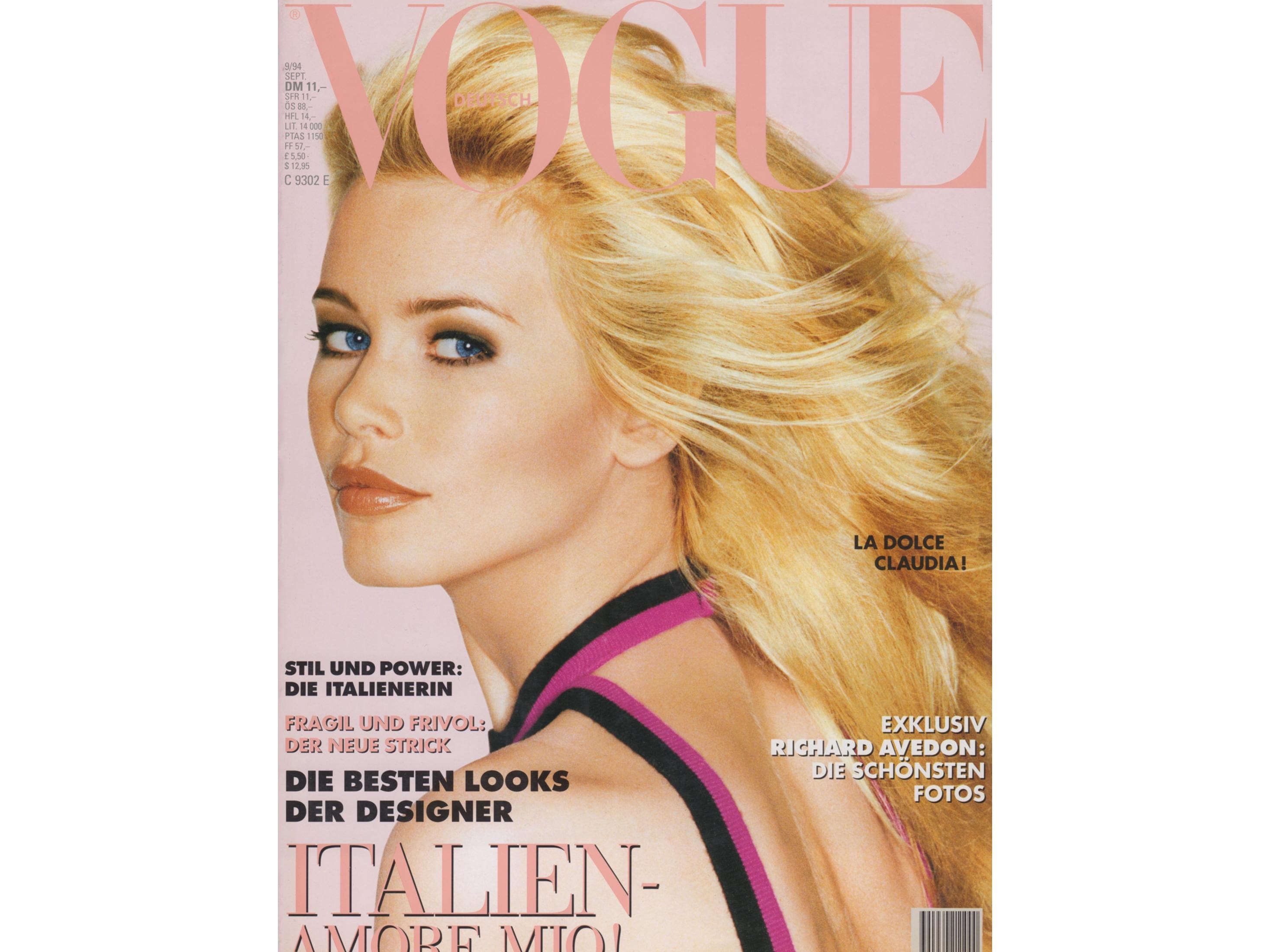 VOGUE GERMANY September 1994 Vintage Fashion Magazine 1990s Retro