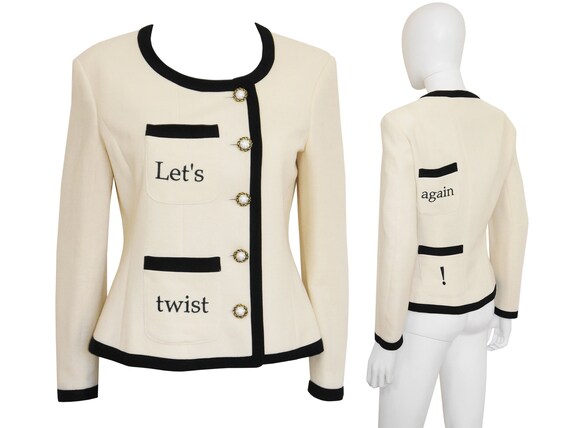 MOSCHINO 1990s Vintage "Let's Twist Again" Chanel