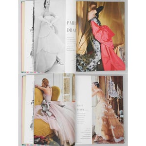 Bound Vintage Fashion Magazine Issues - VOGUE UK 1950 & 1955 British Vogue 1950s Haute Couture Photography Coffeetable Book Luxury Gift