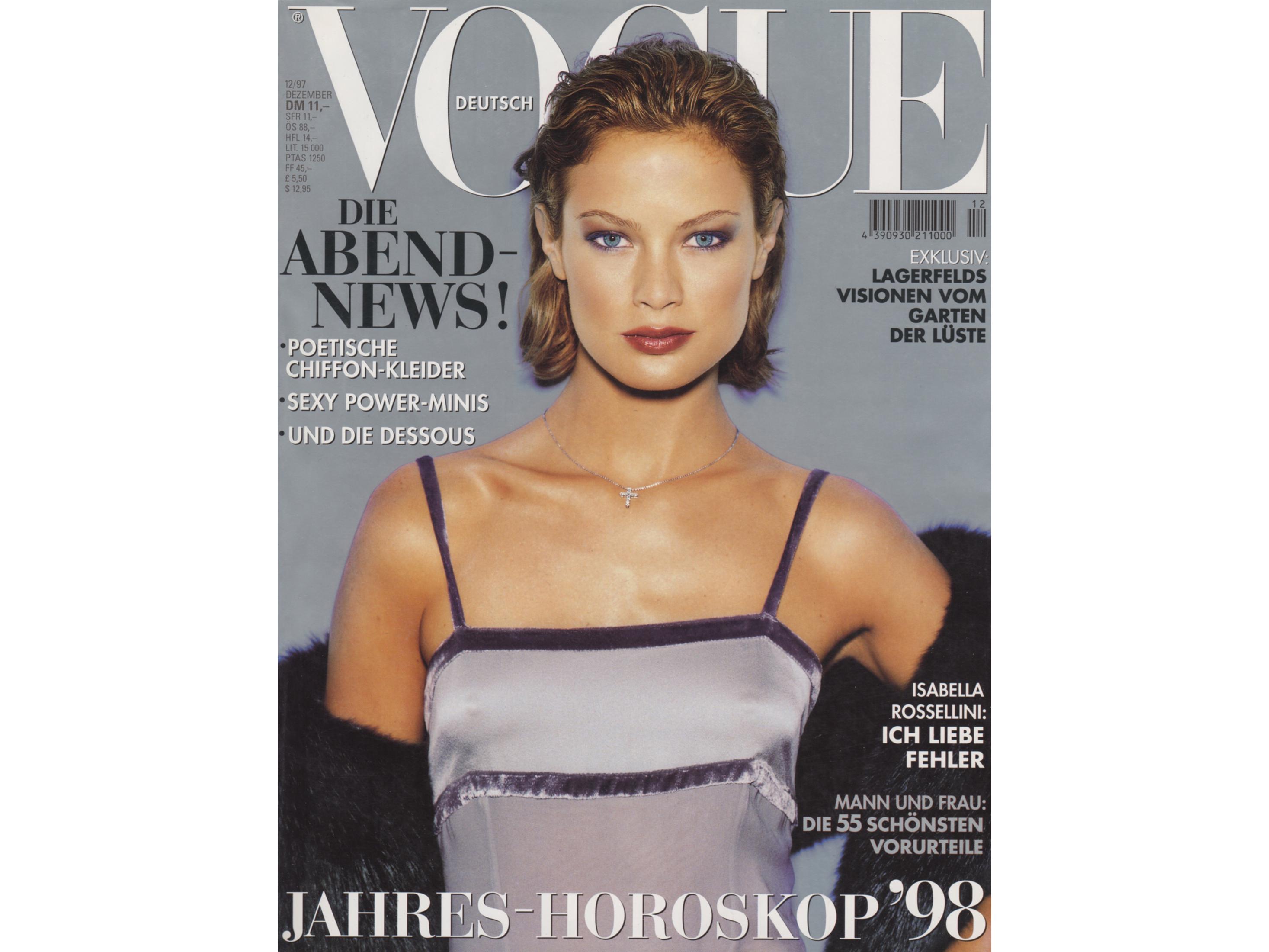 VOGUE GERMANY December 1997 Vintage Fashion Magazine