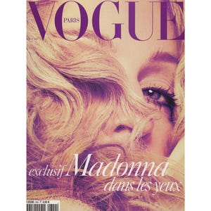 VOGUE PARIS August 2004 Vintage Fashion Magazine 2000s Y2K Vogue France Birthday Christmas Gift Present Photos Ads Advertisements Madonna