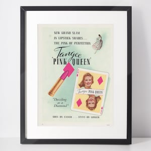 TANGEE 1949 Vintage Advertisement 1940s Beauty Makeup Cosmetics Print Ad Christmas Gift Present Wall Art Interior Design Home Business Decor