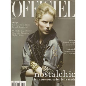 L&#39;OFFICIEL PARIS August 2004 Vintage Fashion Magazine 2000s Y2K Retro Birthday Anniversary Christmas Gift Present Photos Ads Advertisements