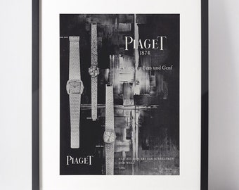 PIAGET 1963 Vintage Advertisement 1960s Luxury Watches Print Ad Collectible Wall Art Birthday Anniversary Christmas Gift Present Home Decor