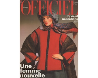 L'OFFICIEL Paris September 1976 French Vintage Fashion Magazine 1970s Birthday Christmas Gift Present Photos Ads YSL Russian Collection