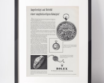 ROLEX 1955 Vintage Advertisement 1950s Luxury Watches Print Ad Collectible Wall Art Birthday Anniversary Christmas Gift Present Home Decor