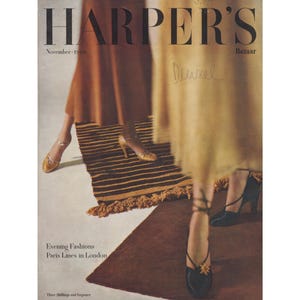Harper's Bazaar UK Jan-feb 1948 Vintage Rare Retro Original