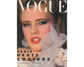 VOGUE PARIS 1983年3月号 ヴィンテージファッション雑誌 1980年代 レトロ 誕生日 記念日 クリスマス ギフト プレゼント 写真 広告