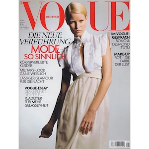 VOGUE GERMANY August 2005 Vintage Fashion Magazine 2000s Retro Birthday Anniversary Christmas Gift Present Photos Ads Advertisements