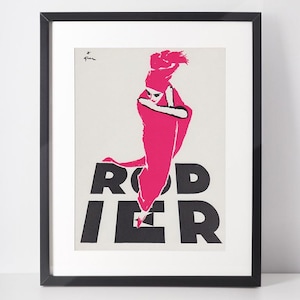 RODIER 1961 Vintage Advertisement 1960s Fashion Print Ad René Gruau Collectible Wall Art Birthday Anniversary Christmas Gift Present