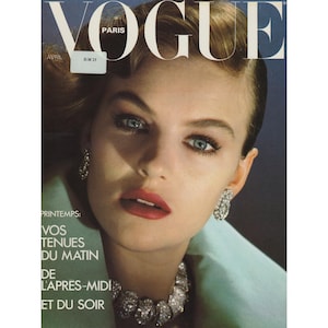 VOGUE PARIS April 1980 Vintage Fashion Magazine 1980s Retro Birthday Anniversary Christmas Gift Present Photos Ads Advertisements