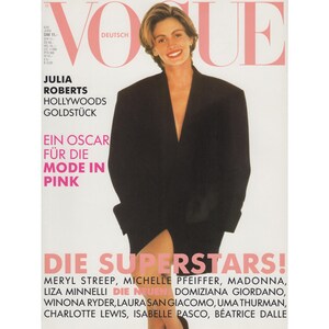 June 1991 /Vogue cover//ヴォーグ/アートポスター Vogue June 1991 - Etsy