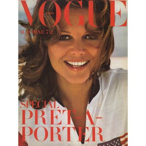 VOGUE PARIS August 1972 Vintage Fashion Magazine 1960s Retro Birthday Anniversary Christmas Gift Present Photos Ads Advertisements