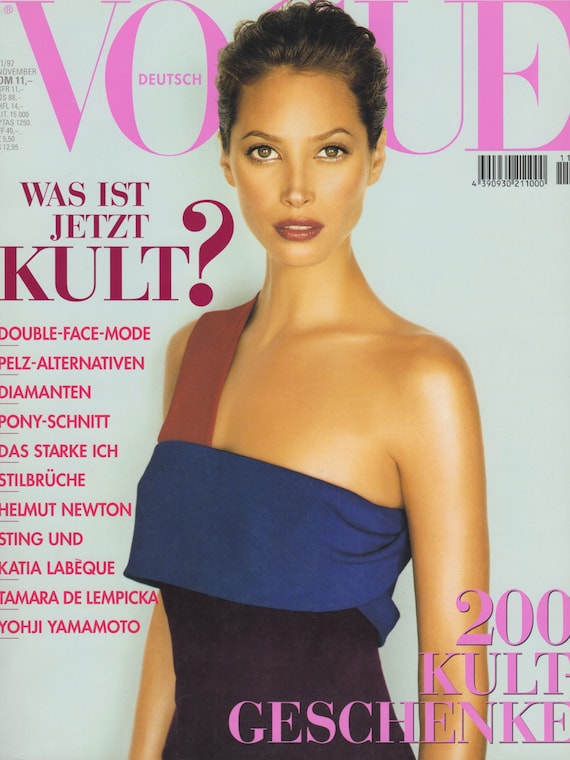 VOGUE GERMANY November 1997 Vintage Fashion Magazine 1990s Retro