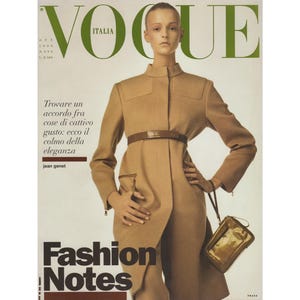 VOGUE Italia October 1999 Vintage Fashion Magazine 1990s Retro Birthday Anniversary Christmas Gift Present Ads Advertisements Italy