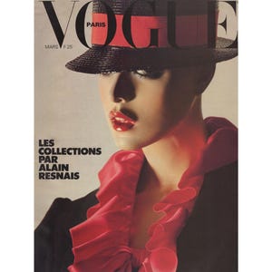 VOGUE PARIS March 1978 Vintage Fashion Magazine 1970s Retro Birthday Anniversary Christmas Gift Present Photos Ads Advertisements