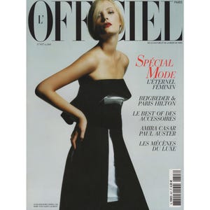 L&#39;OFFICIEL PARIS August 2005 Vintage Fashion Magazine 2000s Y2K Retro Birthday Anniversary Christmas Gift Present Photos Ads Advertisements