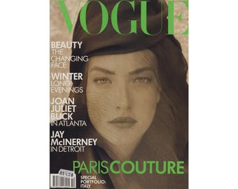 Vogue UK Nov 1989 Birthday Gift Present Original British Vintage