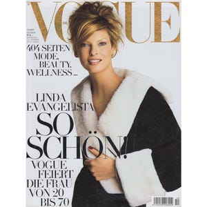 VOGUE GERMANY October 2005 Vintage Fashion Magazine 2000s Retro Birthday Anniversary Christmas Gift Present Photos Ads Advertisements