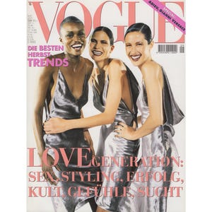 VOGUE GERMANY September 1997 Vintage Fashion Magazine 1990s Retro Birthday Anniversary Christmas Gift Present Photos Ads Advertisements