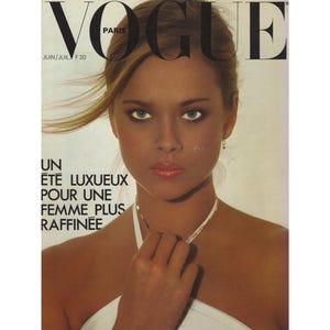 VOGUE PARIS June/July 1977 Vintage Fashion Magazine 1970s Retro Birthday Anniversary Christmas Gift Present Photos Ads Advertisements
