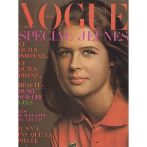 VOGUE PARIS May 1970 Vintage Fashion Magazine 1970s Retro Birthday Anniversary Christmas Gift Present Photos Ads Advertisements