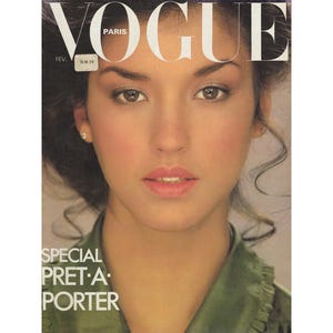 VOGUE PARIS February 1978 Vintage Fashion Magazine 1970s Retro Birthday Anniversary Christmas Gift Present Photos Ads Advertisements