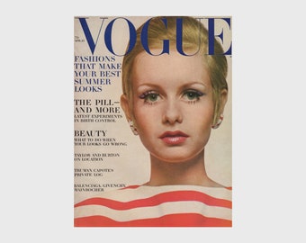 VOGUE US 15 aprile 1967 Vintage Fashion Magazine anni '60 Retro Compleanno Anniversario Regalo di Natale Presente Foto Annunci Pubblicità