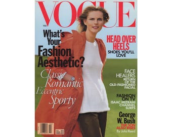 VOGUE Italia February 1999 Vintage Fashion Magazine 1990s Retro