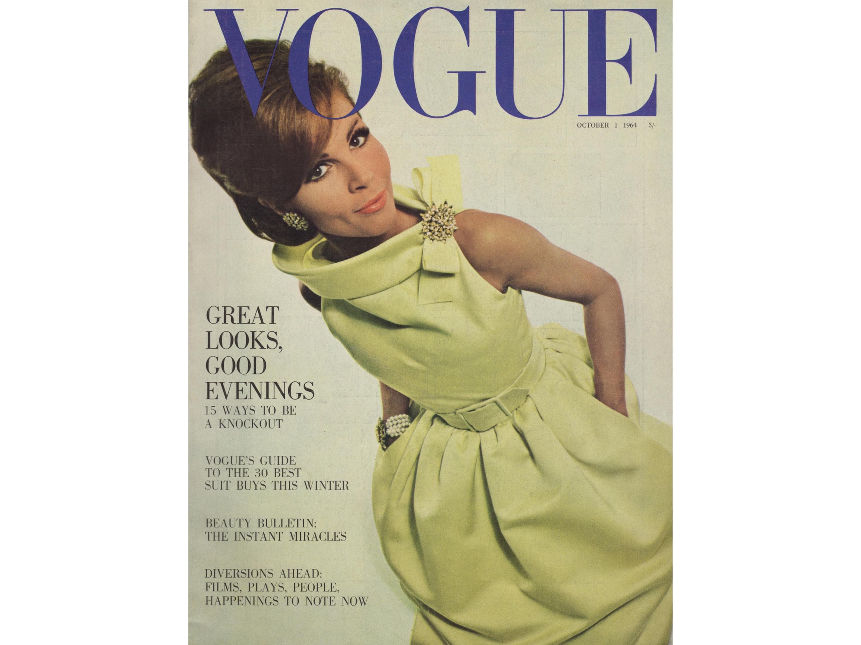 British VOGUE UK October 1, 1964 Vintage Fashion Magazine