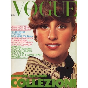 VOGUE ITALIA September 1972 Italian Vintage Fashion Magazine 1970s Birthday Anniversary Christmas Gift Present Photos Ads Advertisements