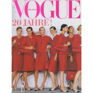 VOGUE GERMANY October 1999 Vintage Fashion Magazine 1990s Retro Birthday Anniversary Christmas Gift Present Photos Ads Advertisements