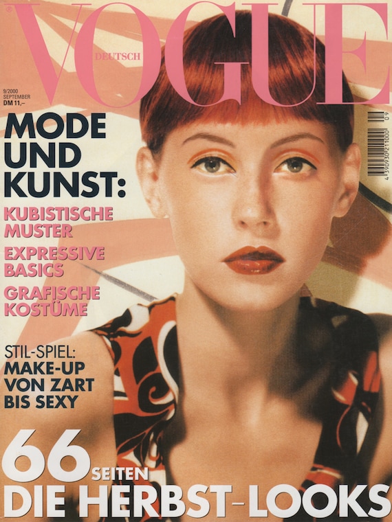 VOGUE GERMANY September 2000 Vintage Fashion Magazine 2000s Retro