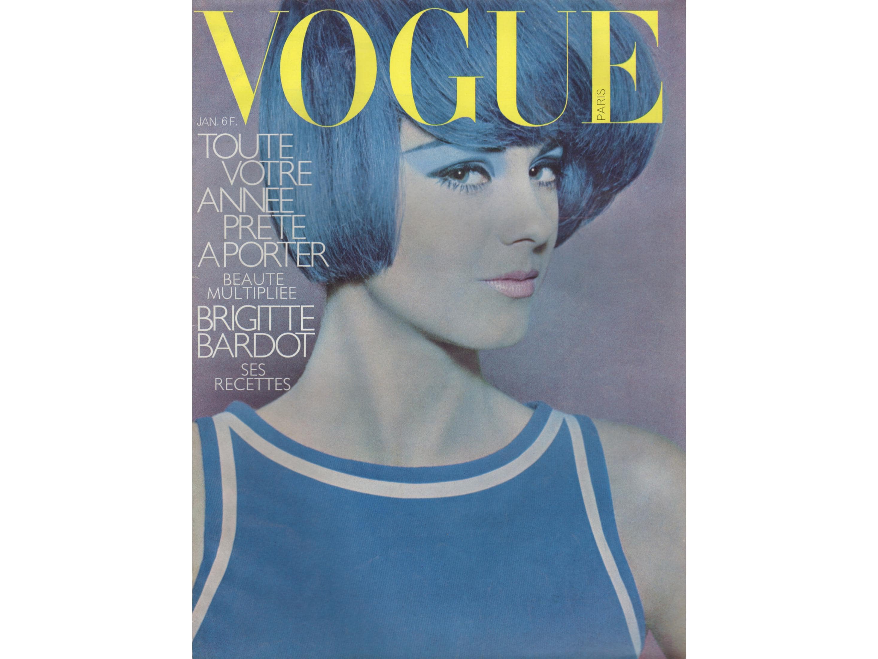 VOGUE PARIS Enero 1966 Revista de moda vintage Años 60 Retro