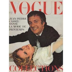 VOGUE PARIS March 1973 Vintage Fashion Magazine 1960s Retro Birthday Anniversary Christmas Gift Present Photos Ads Advertisements