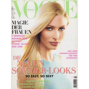 VOGUE GERMANY May 1996 Vintage Fashion Magazine 1990s Retro Birthday Anniversary Christmas Gift Present Photos Ads Advertisements