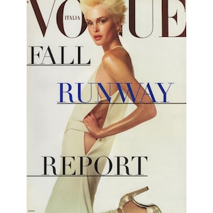 Supplemento VOGUE ITALIA July 1996 Runway Report Vintage Fashion Magazine 1990s International Fashion Shows Designers Paris Milan New York