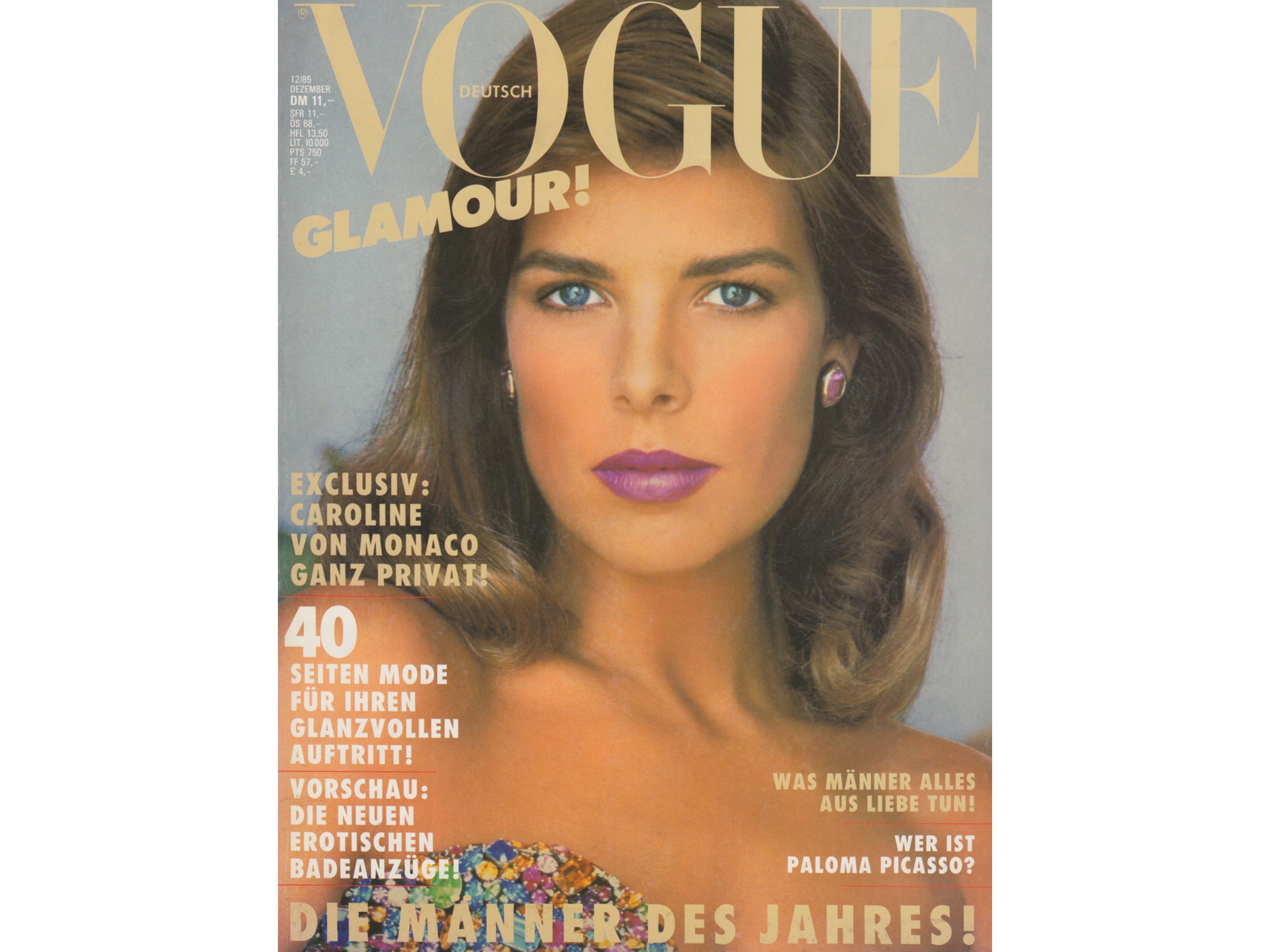 VOGUE GERMANY December 1985 Vintage Fashion Magazine 1980s