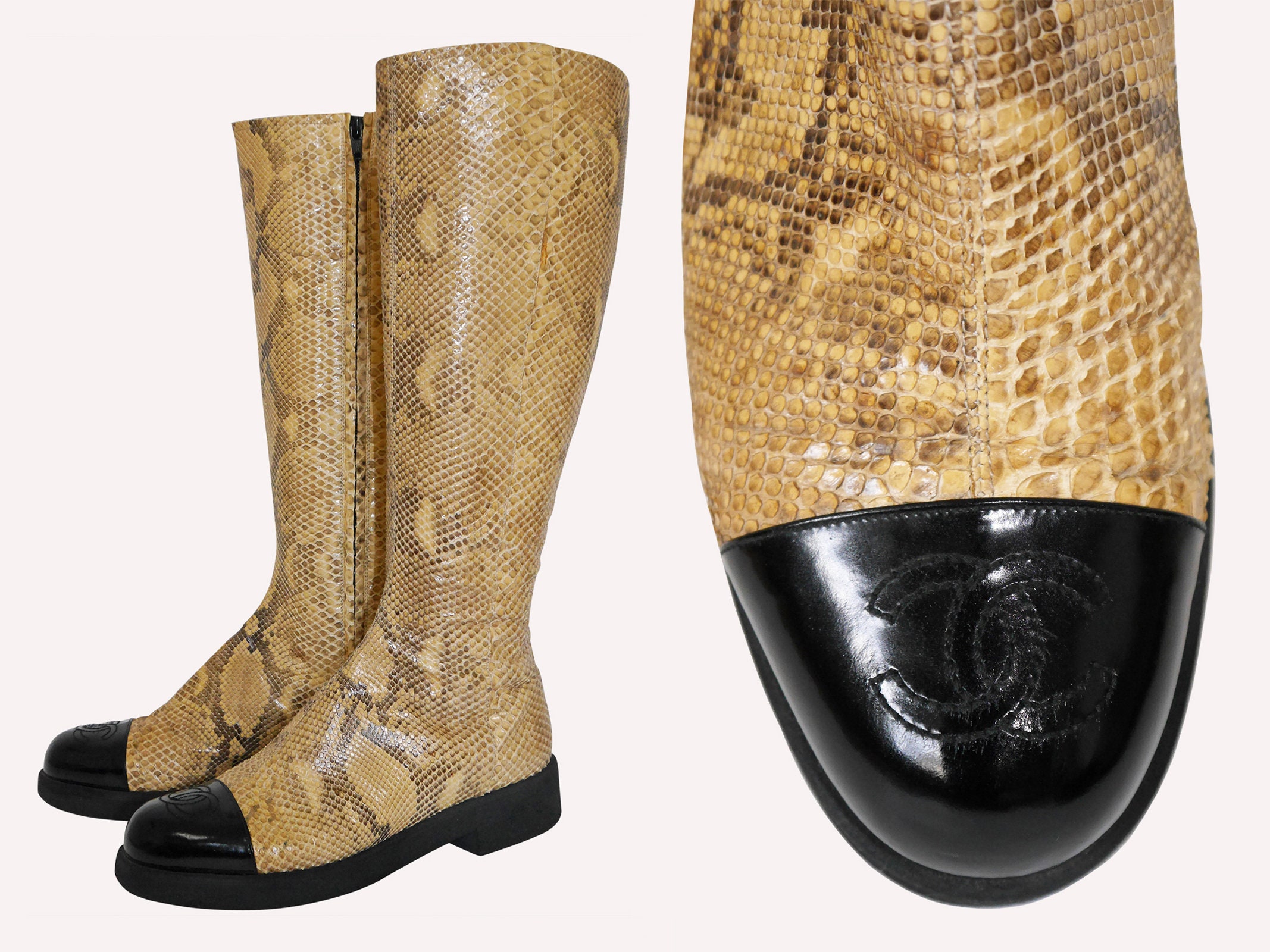 Boots chanel - Etsy Nederland