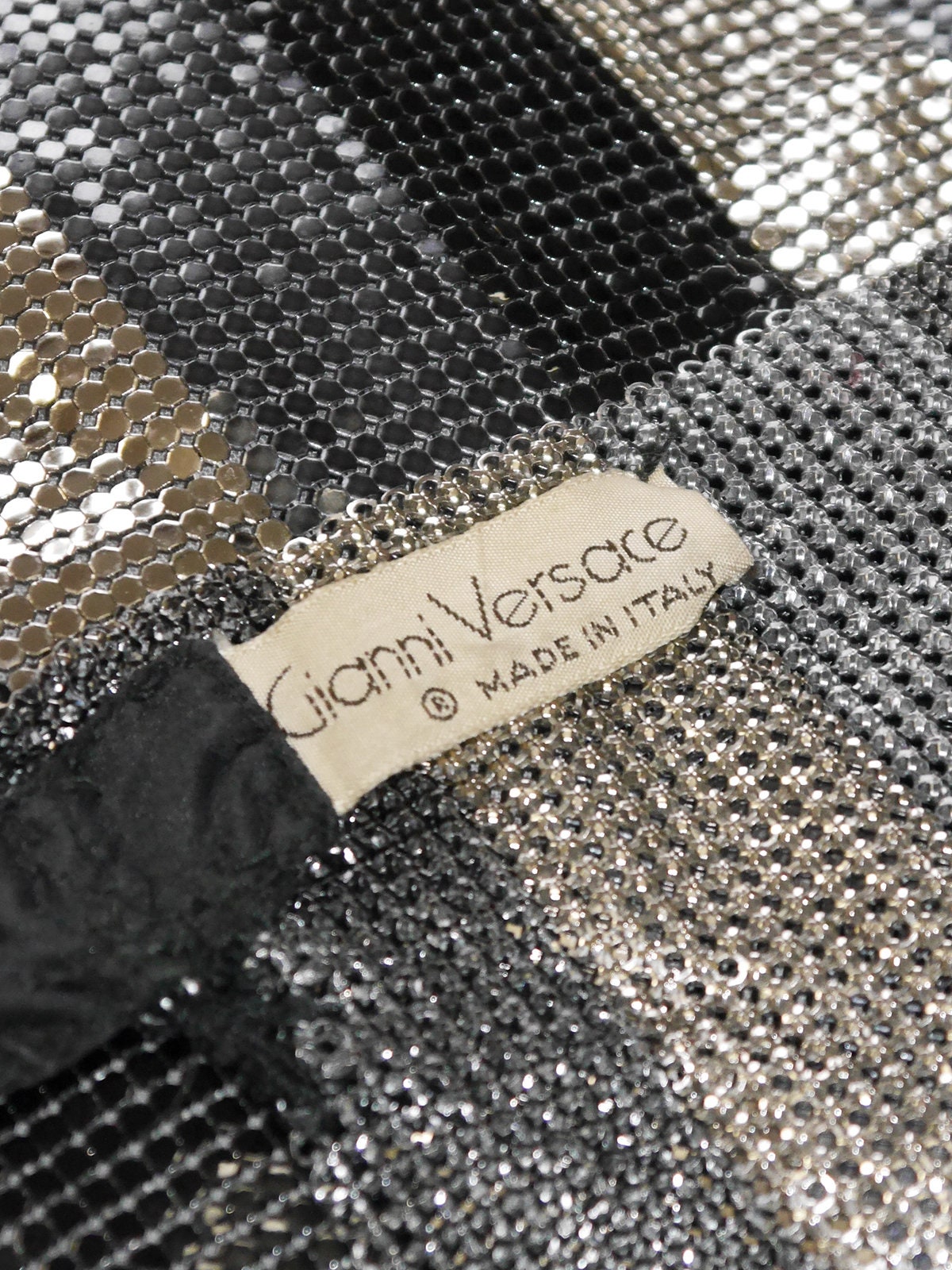 GIANNI VERSACE c. 1983 Vintage Oroton Metal Mesh Chainmail - Etsy 日本