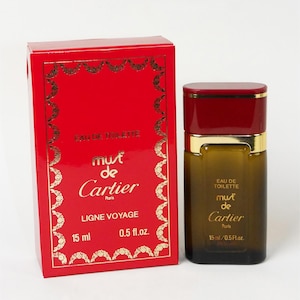 CARTIER Must de Cartier (1981) 15 ml Eau de Toilette EdT Splash Ligne Voyage 1980er Jahre Erste Version Chypre Originalformel Unbenutzt in Box Selten