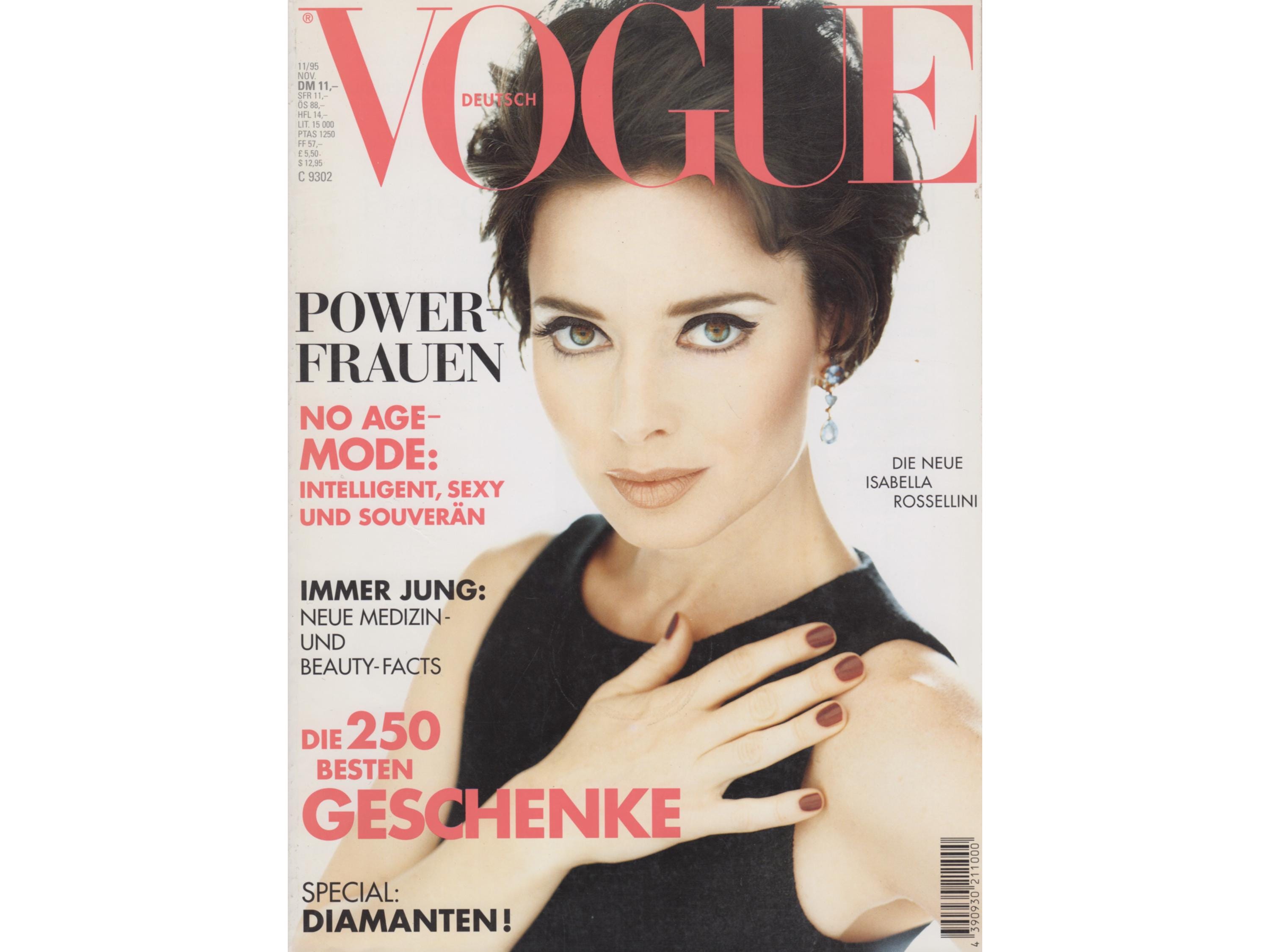 VOGUE GERMANY November 1995 Vintage Fashion Magazine 1990s