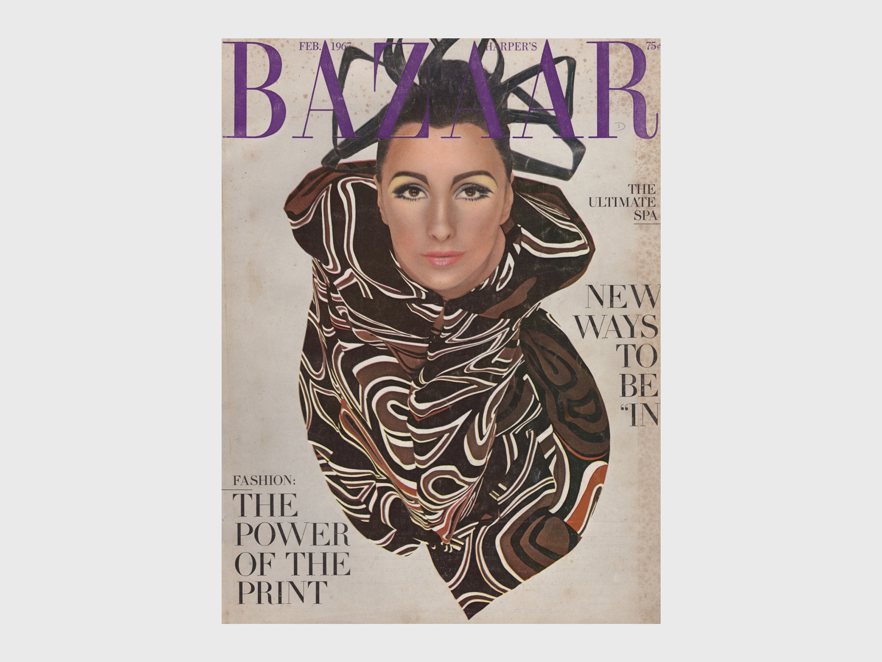 【超貴重】ファッション雑誌_HARPER'S Bazaar （洋書）1954年版 Harper's Bazaar US February 1967 Vintage Fashion Magazine 1960s