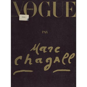 VOGUE PARIS December 1977 January 1978 Vintage Fashion Magazine 1970s Birthday Anniversary Christmas Issue Marc Chagall Special Gift Ads