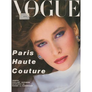 VOGUE PARIS September 1982 Vintage Fashion Magazine 1980s Retro Birthday Anniversary Christmas Gift Present Photos Ads Advertisements